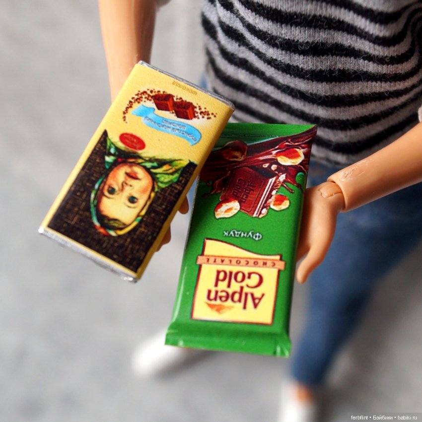 Миниатюрные шоколадки в масштабе 1:6 (фото 7)