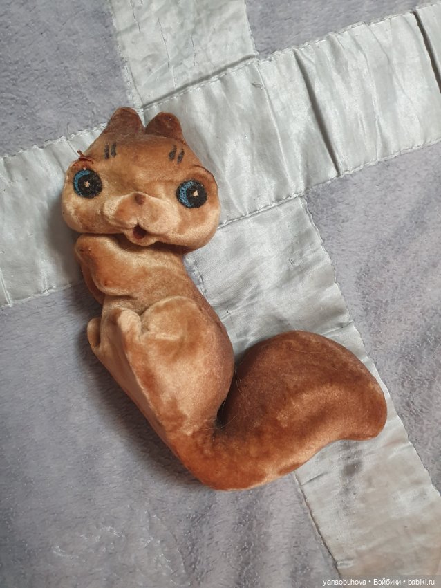 Белочка СССР, флок — Винтажные куклы и игрушки детства