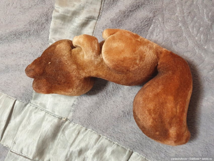 Белочка СССР, флок — Винтажные куклы и игрушки детства (фото 8)