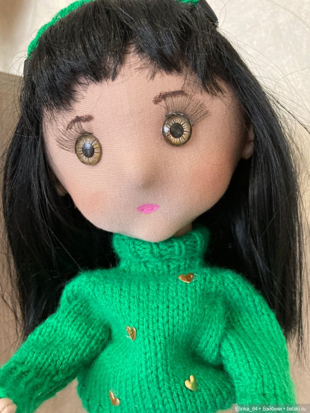 Удивительная девочка, текстильная. Ручная работа (фото 8)