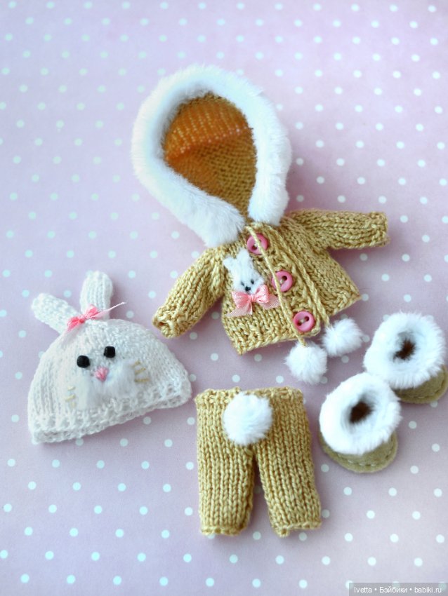 Тёпленький комплект Зайка для Realpuki (фото 7)