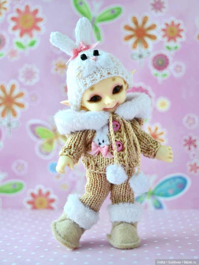 Тёпленький комплект Зайка для Realpuki (фото 2)