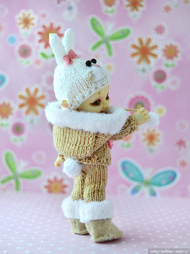 Тёпленький комплект Зайка для Realpuki (фото 5)