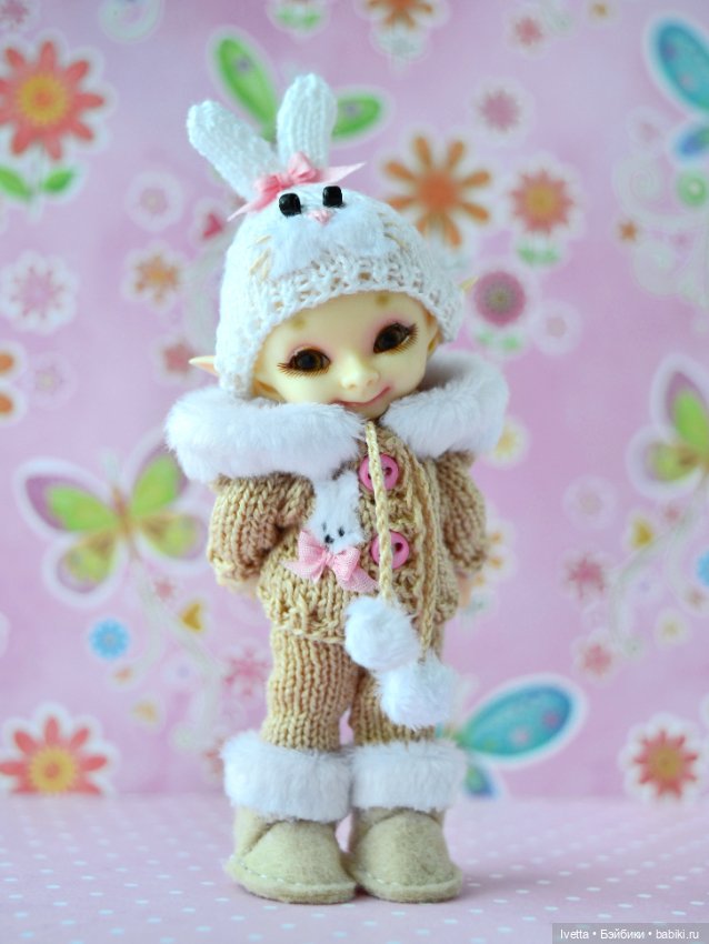 Тёпленький комплект Зайка для Realpuki (фото 3)