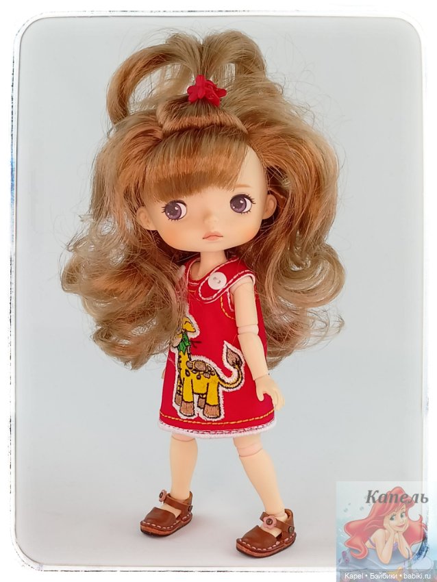 Платье «ЖИРАФИК С ЛИСТИКАМИ» для Xiaomi Monst doll (фото 3)