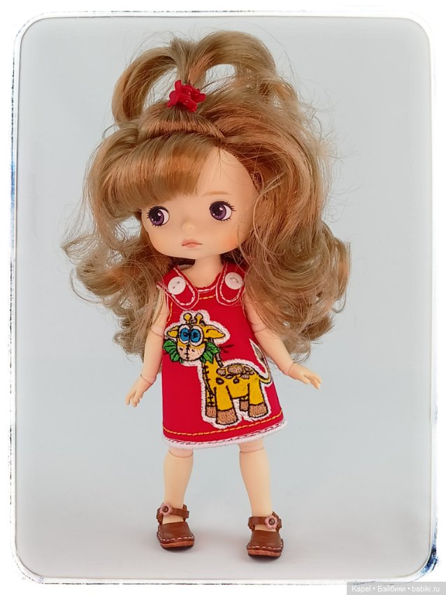 Платье «ЖИРАФИК С ЛИСТИКАМИ» для Xiaomi Monst doll (фото 8)