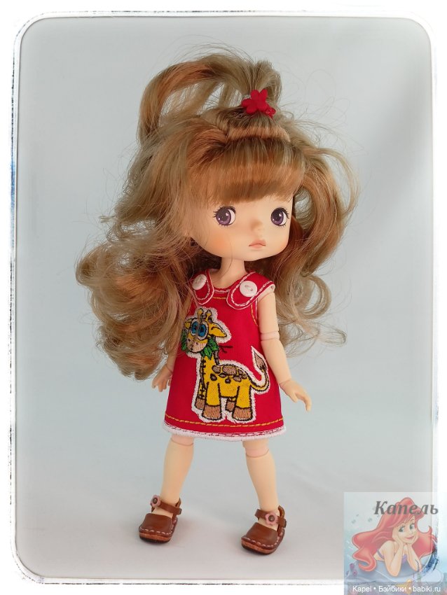 Платье «ЖИРАФИК С ЛИСТИКАМИ» для Xiaomi Monst doll (фото 7)