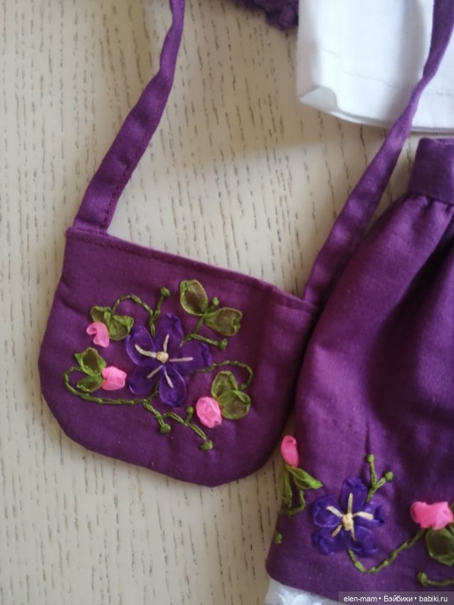 Комплекты с вышивкой лентами. Подойдут куклам Gotz, Kidz'n'Cats, Zwergnase, СССР, ГДР (фото 4)