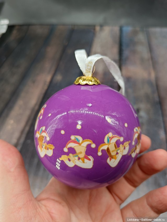Коллекционная елочная игрушка от Dillard. Шар Джокер (фото 6)