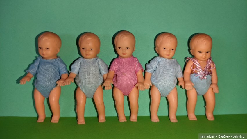 Резиновые пупсики Tebu Теоdor Buschbaum в бодиках, высота 7 см (фото 2)