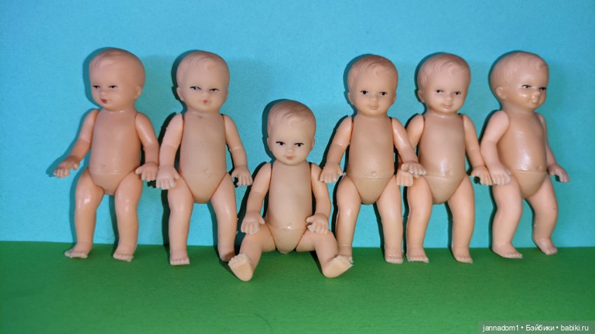 Резиновые пупсики Tebu Теоdor Buschbaum, высота 7 см