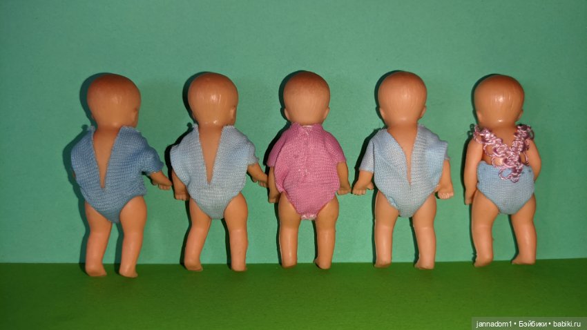 Резиновые пупсики Tebu Теоdor Buschbaum в бодиках, высота 7 см (фото 3)