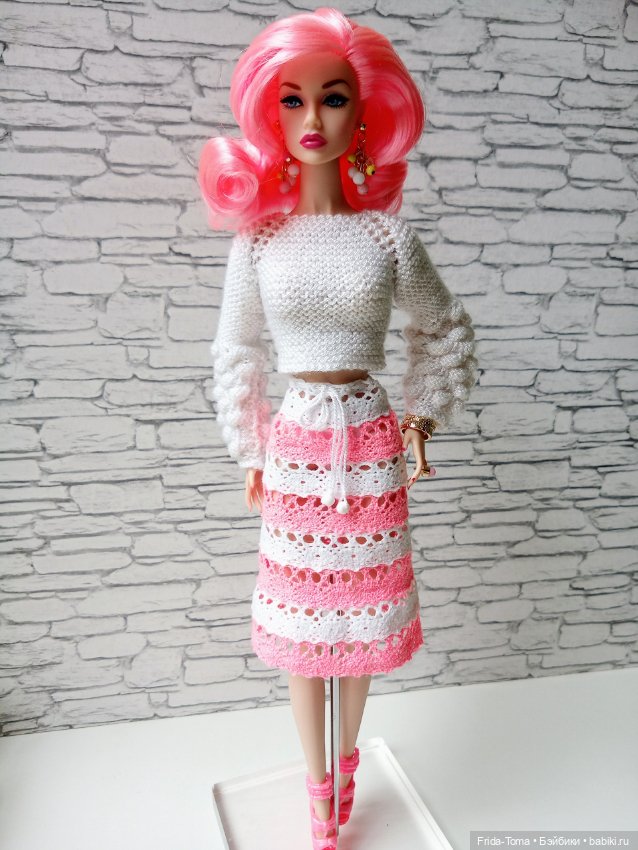 Одежда на барби момоко Поппи Интегрити Менгф Дисней юбка кружево (фото 9)