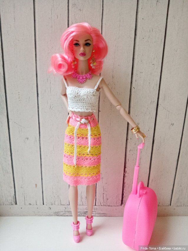 Одежда на барби момоко Поппи Интегрити Менгф Дисней юбка кружево (фото 7)