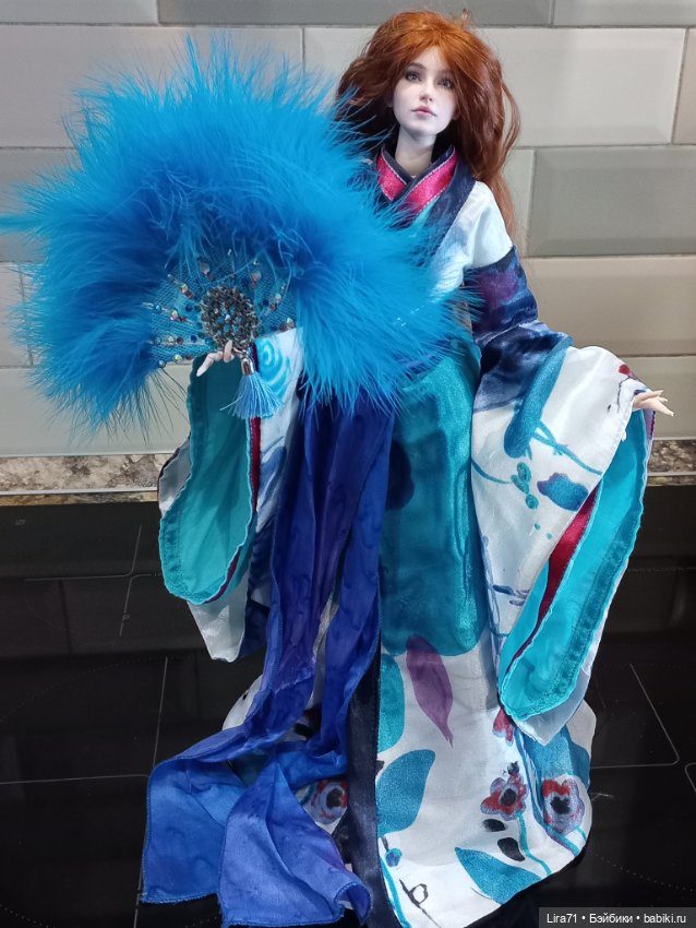 Веер для кукол 1/4, 1/3 — Аксессуары для BJD (фото 6)