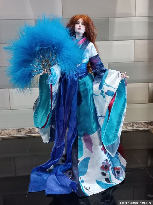 Веер для кукол 1/4, 1/3 — Аксессуары для BJD (фото 4)