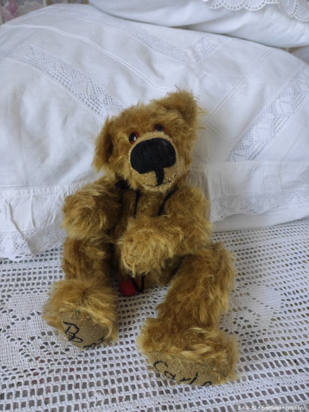 Авторский фантазийный мишка, винтаж (фото 8)