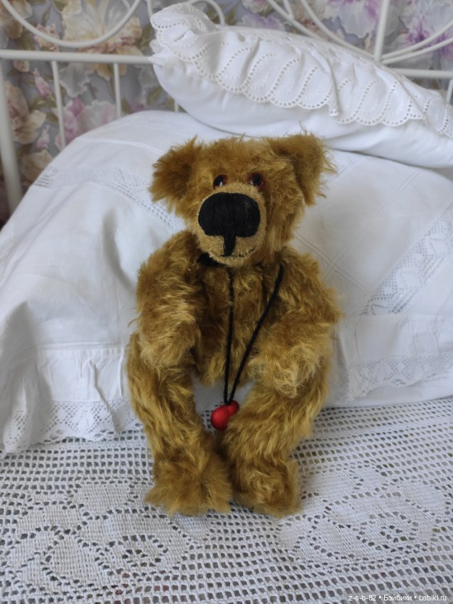 Авторский фантазийный мишка, винтаж (фото 4)