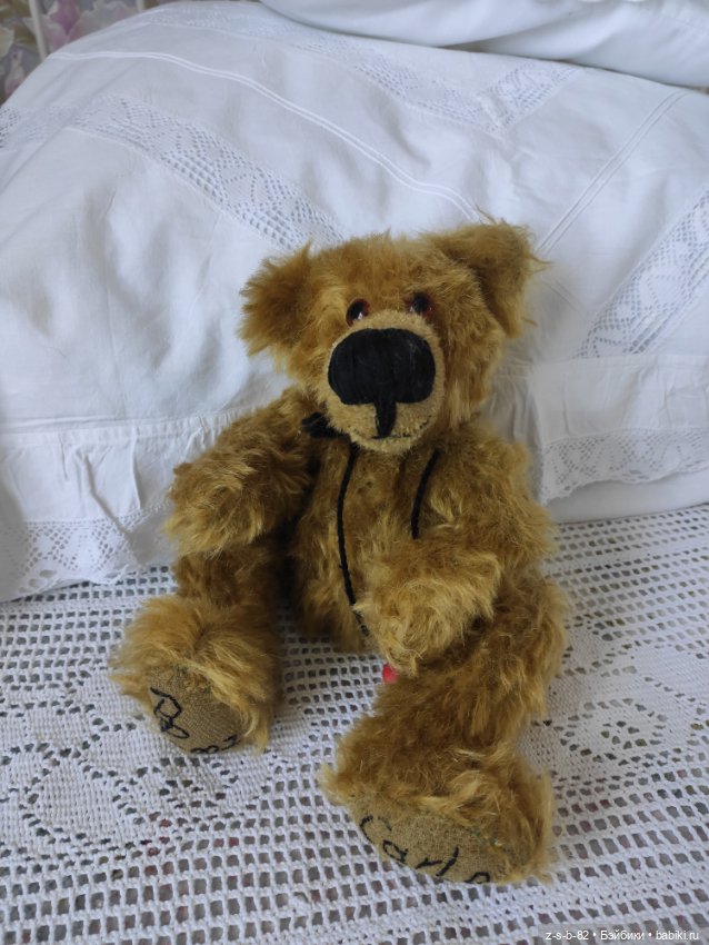Авторский фантазийный мишка, винтаж (фото 3)