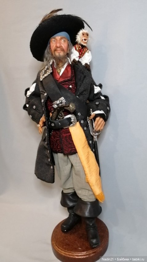 Пират Гектор Барбосса — Авторские куклы