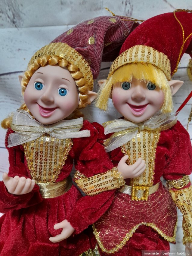 Очаровательная пара эльфов в бордо (фото 3)