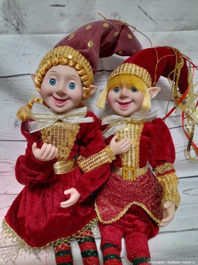 Очаровательная пара эльфов в бордо (фото 2)