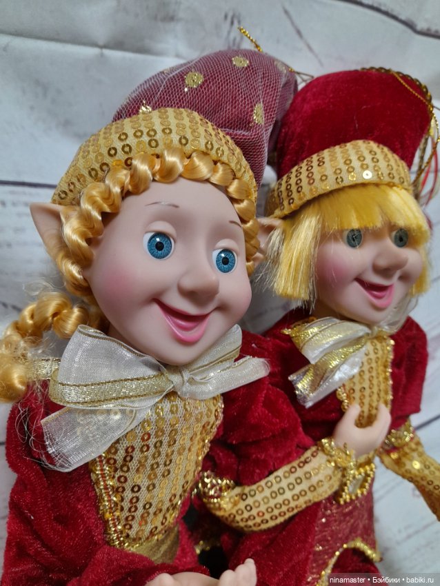 Очаровательная пара эльфов в бордо (фото 4)