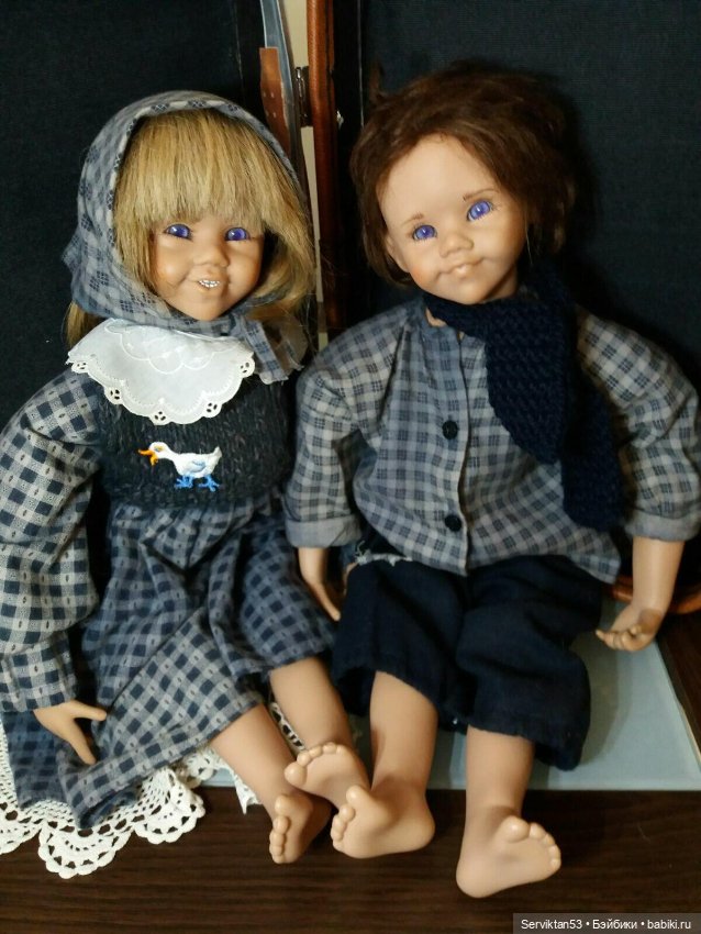 Пара Toni и Veli автор Аnni Aegerter Schmider Creativ виниловые характерные коллекционные куклы (фото 2)