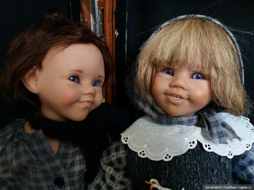 Пара Toni и Veli автор Аnni Aegerter Schmider Creativ виниловые характерные коллекционные куклы