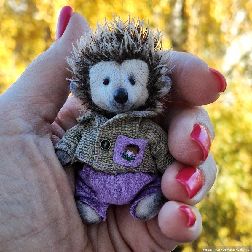 Малюсенький Ëжик тедди — Авторские игрушки (фото 3)