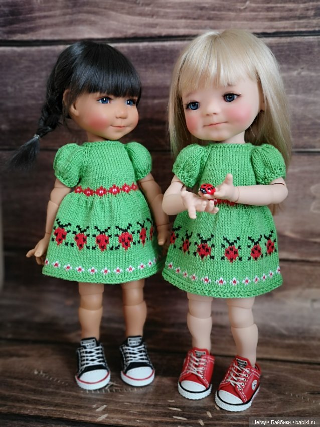 Платья с божьими коровками для Meadowdolls 28 см (фото 7)