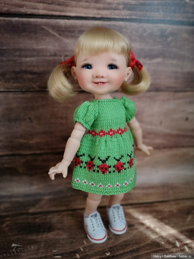 Платья с божьими коровками для Meadowdolls 28 см