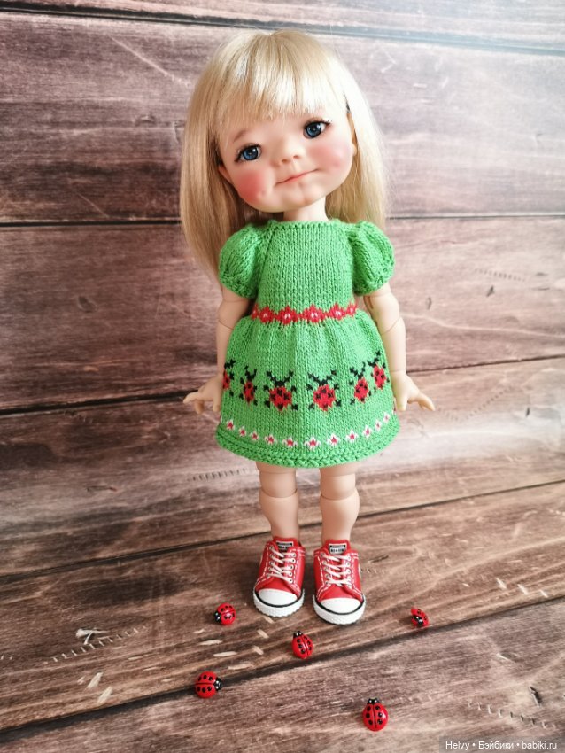 Платья с божьими коровками для Meadowdolls 28 см (фото 4)