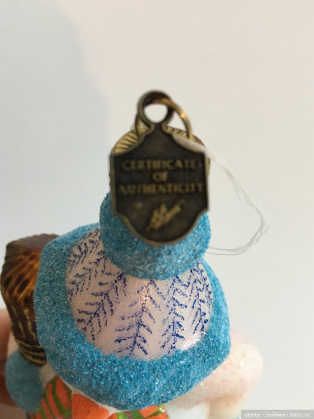 Ёлочная игрушка Снеговик Mostowski Komozja Family Польша 2008 год (фото 5)