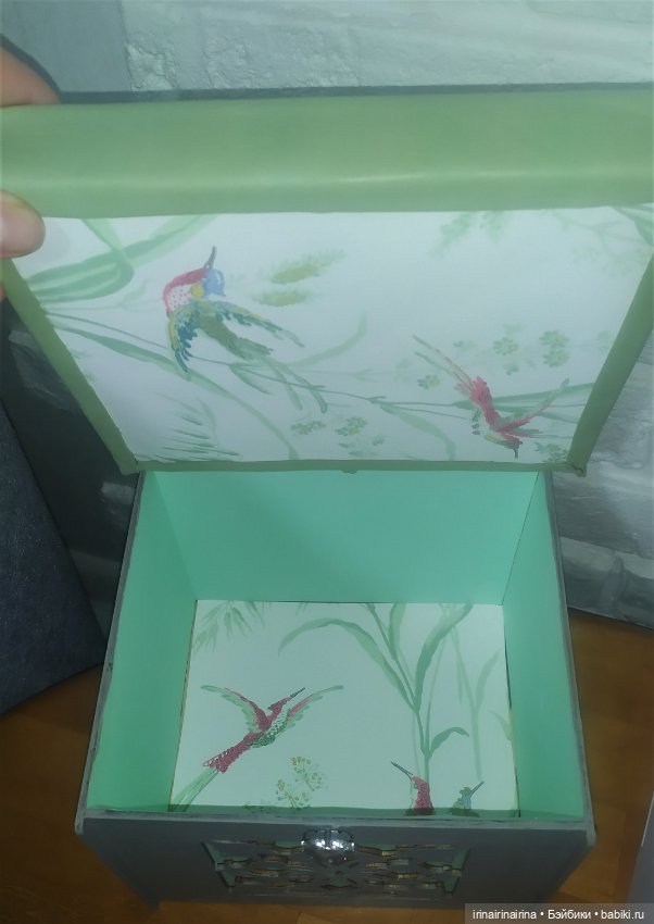 Пуф-сундук для большой куклы , салатовый (фото 3)