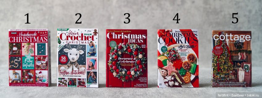 Набор Новогодних журналов (на англ.) в масштабе 1:6 (фото 2)