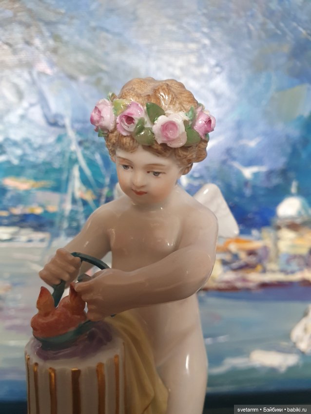 Купидон соединяющий сердца, Мейсен (фото 8)