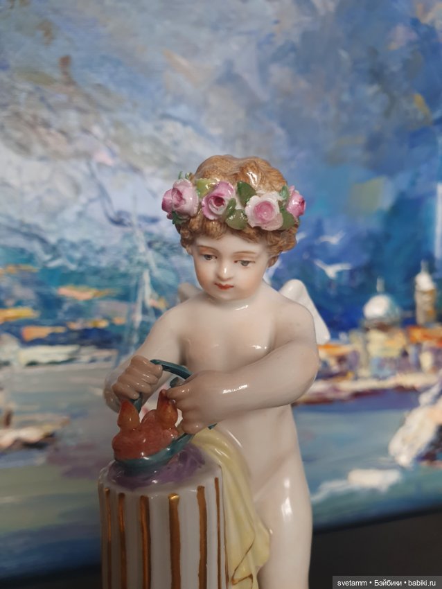 Купидон соединяющий сердца, Мейсен (фото 4)