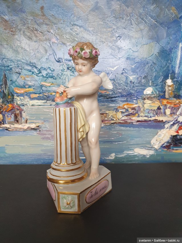 Купидон соединяющий сердца, Мейсен (фото 10)