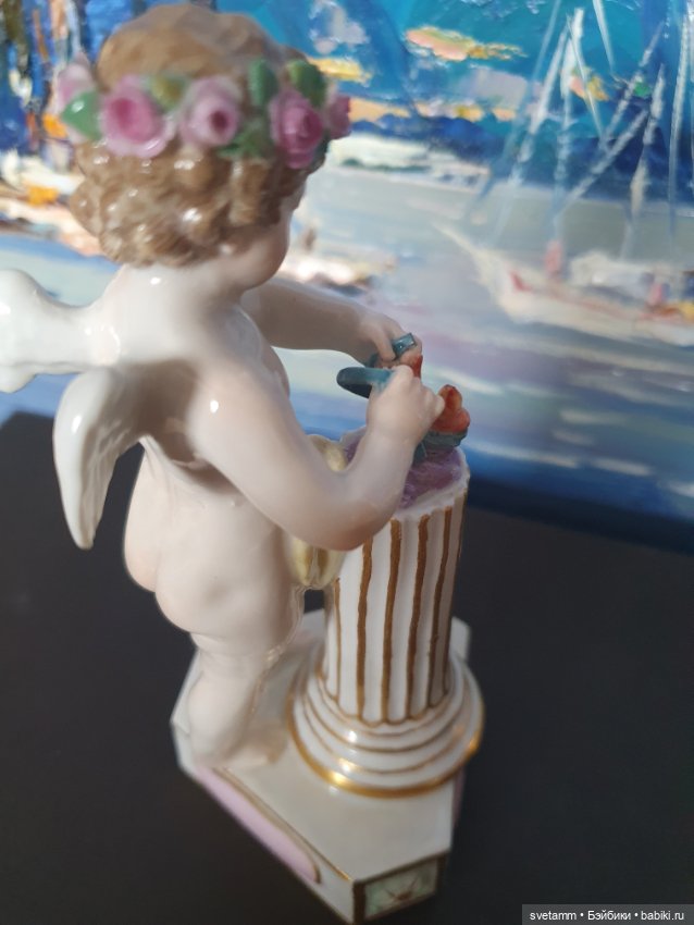 Купидон соединяющий сердца, Мейсен (фото 9)