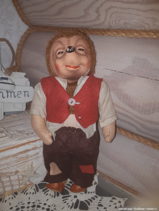 Ежик Steiff — Винтажные куклы и игрушки детства