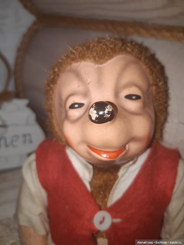 Ежик Steiff — Винтажные куклы и игрушки детства (фото 2)