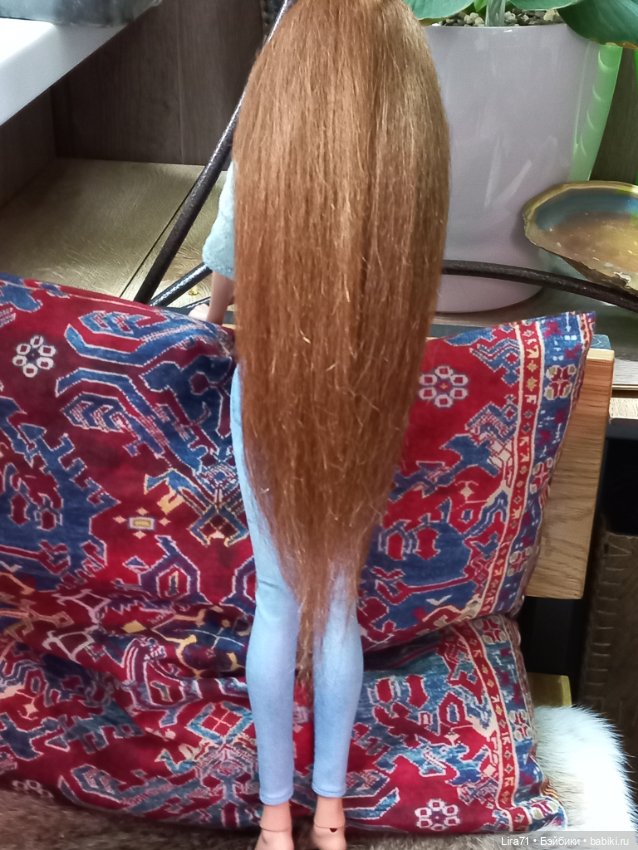 Длинный парик из тресс верблюда (фото 5)