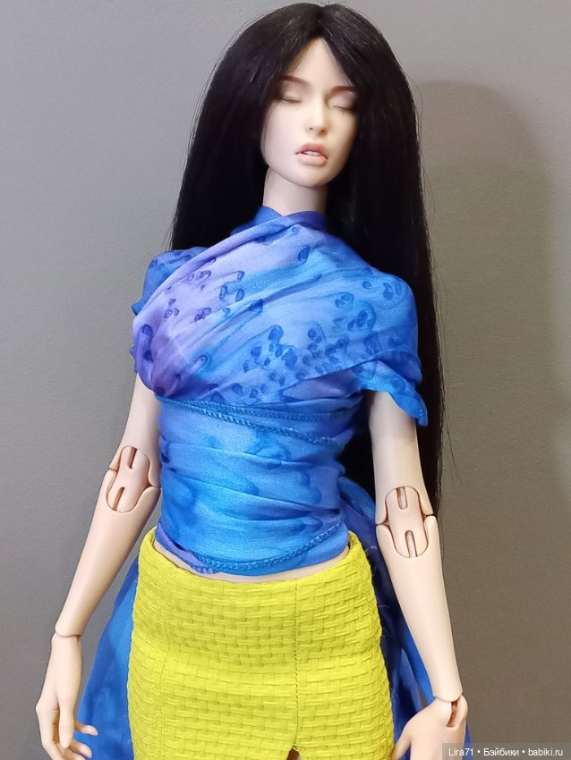 Парик длинный на окружность 13-14 см