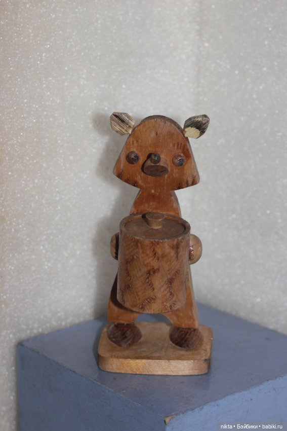 Игрушка, сувенир СССР * Шкатулка * Мишка с бочонком