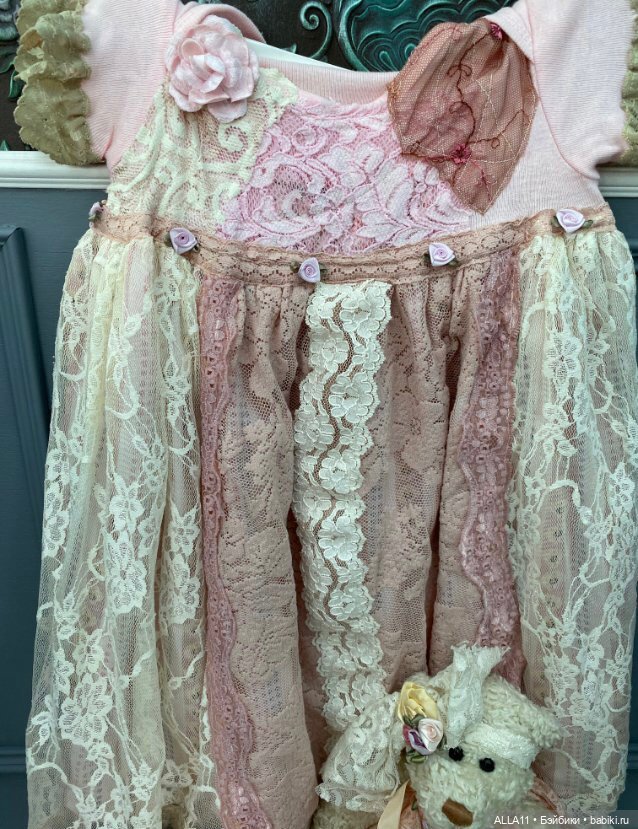 Платье ,шляпка и игрушка ретро стиль (фото 5)