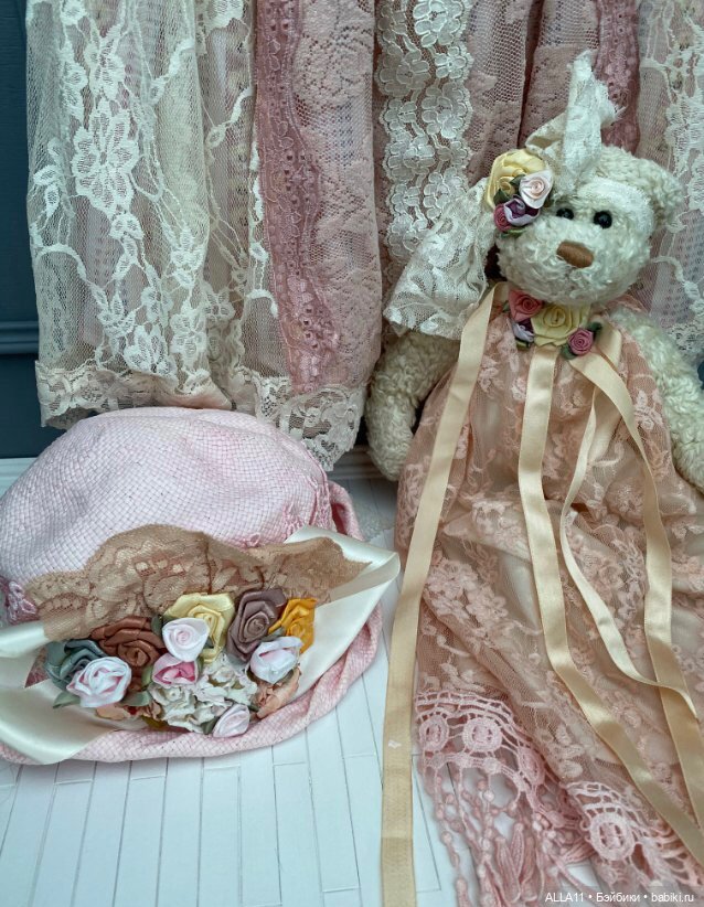 Платье ,шляпка и игрушка ретро стиль (фото 6)