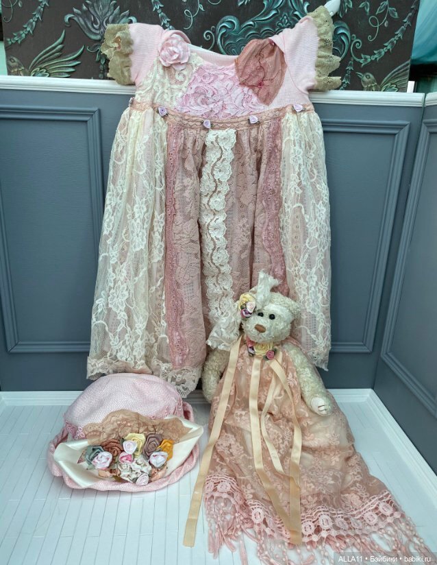 Платье ,шляпка и игрушка ретро стиль (фото 4)