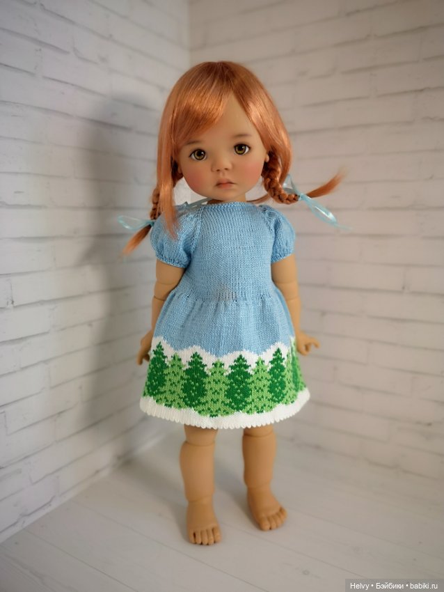 Платье с елочками для Meadowdolls 46 см
