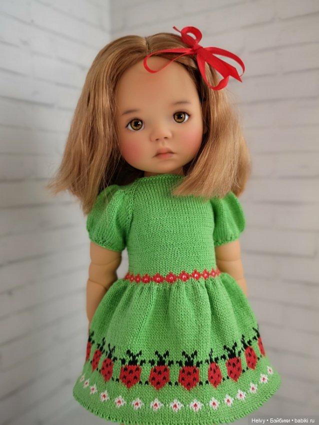 Платье с божьими коровками для Meadowdolls 46 см (фото 2)